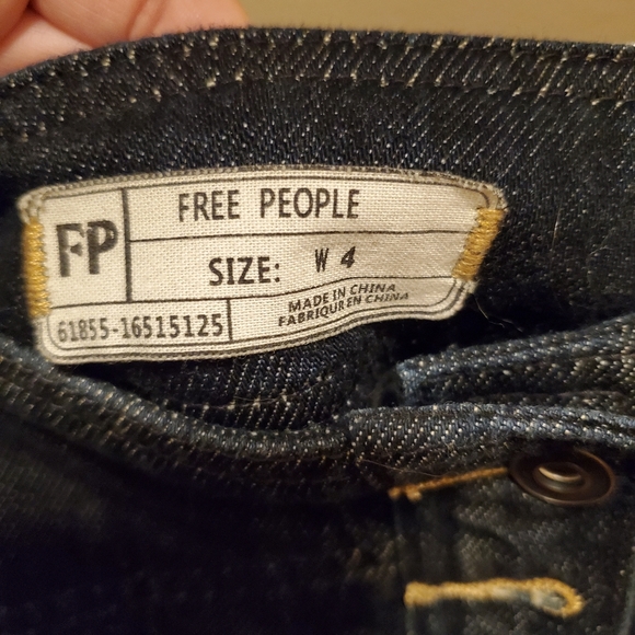Free People Mini Denim Mini Skirt - Picture 4 of 5